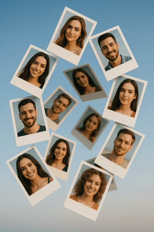 Faces collage